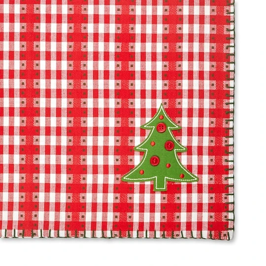 DII® Embellished Jolly Tree Placemats, 4ct. 4 DII® Embellished Jolly Tree Placemats, 4ct. - Image 4