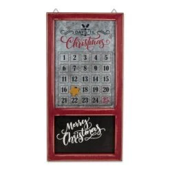 DII® Chalkboard & Galvanized Tin Days 'Til Christmas Advent Calendar