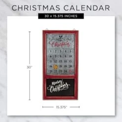 DII® Chalkboard & Galvanized Tin Days 'Til Christmas Advent Calendar -Northlight Sale Store D540034S 2