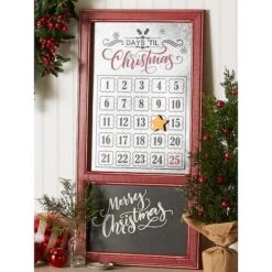 DII® Chalkboard & Galvanized Tin Days 'Til Christmas Advent Calendar -Northlight Sale Store D540034S 7