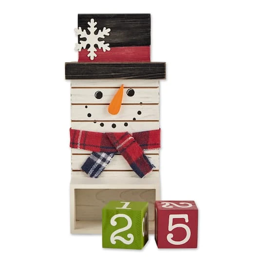 DII® Square Snowman Tabletop Block Calendar 3 DII® Square Snowman Tabletop Block Calendar - Image 3