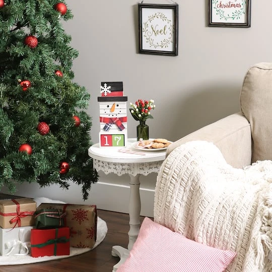 DII® Square Snowman Tabletop Block Calendar 8 DII® Square Snowman Tabletop Block Calendar - Image 8