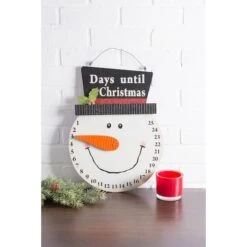 DII® Snowman Days Til Christmas Hanging Sign -Northlight Sale Store D540041S 3