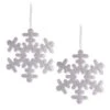 DII® Silver Hanging Foam Snowflake Set