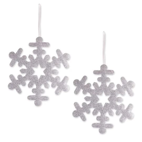 DII® Silver Hanging Foam Snowflake Set 1 DII® Silver Hanging Foam Snowflake Set