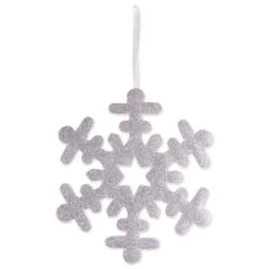 DII® Silver Hanging Foam Snowflake Set 8 DII® Silver Hanging Foam Snowflake Set -Northlight Sale Store D540047S 2