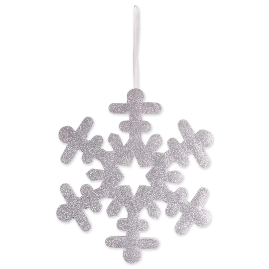 DII® Silver Hanging Foam Snowflake Set 3 DII® Silver Hanging Foam Snowflake Set - Image 3