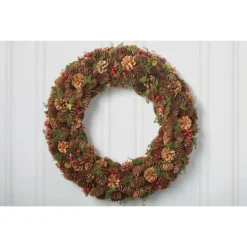 DII® Berry Pinecone Holiday Wreath 9 DII® Berry Pinecone Holiday Wreath -Northlight Sale Store D540073S 3