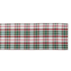 DII® 108" Yuletide Plaid Table Runner -Northlight Sale Store D540089S 2