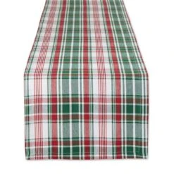 DII® 72" Yuletide Plaid Table Runner