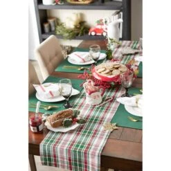 DII® 72" Yuletide Plaid Table Runner -Northlight Sale Store D540090S 8
