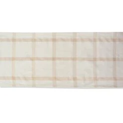 DII® 72" Gold Lurex Plaid Table Runner -Northlight Sale Store D540091S 3