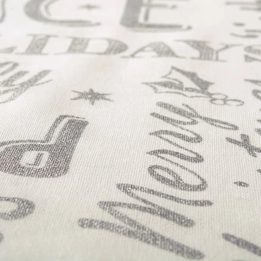 DII® 72" Silver Christmas Collage Table Runner 6 DII® 72" Silver Christmas Collage Table Runner - Image 6