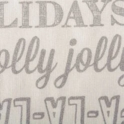 DII® 108" Silver Christmas Collage Table Runner -Northlight Sale Store D540099S 7