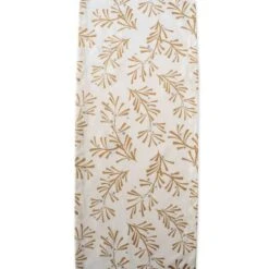 DII® 72" Metallic Holly Leaves Table Runner -Northlight Sale Store D540101S 4