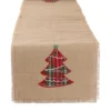 DII® 108" Embroidered Tree Burlap Table Runner