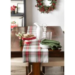 DII® 72" Christmas Plaid Table Runner -Northlight Sale Store D540108S 4