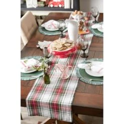 DII® 108" Christmas Plaid Table Runner -Northlight Sale Store D540109S 9