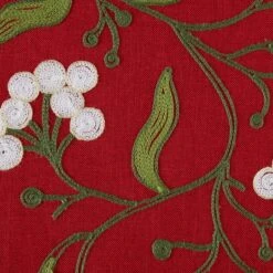 DII® 108" Mistletoe Embroidered Table Runner -Northlight Sale Store D540111S 7