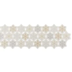 DII® 108" Snowflakes Embroidered Table Runner -Northlight Sale Store D540113S 2