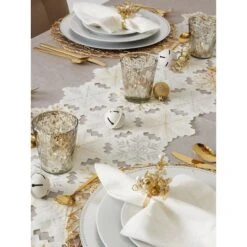 DII® 108" Snowflakes Embroidered Table Runner -Northlight Sale Store D540113S 8