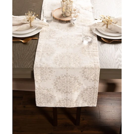 DII® 72'' Winter Sparkle Jacquard Table Runner 3 DII® 72'' Winter Sparkle Jacquard Table Runner - Image 3