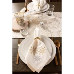 DII® 108'' Winter Sparkle Jacquard Table Runner -Northlight Sale Store D540128S 5