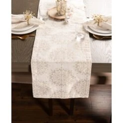 DII® 108'' Winter Sparkle Jacquard Table Runner -Northlight Sale Store D540128S 6
