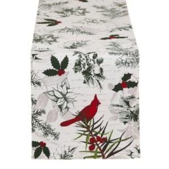 DII® 72'' Holiday Botanical Printed Table Runner