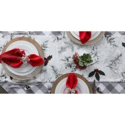 DII® 72'' Holiday Botanical Printed Table Runner -Northlight Sale Store D540129S 6