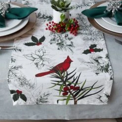 DII® 72'' Holiday Botanical Printed Table Runner -Northlight Sale Store D540129S 7