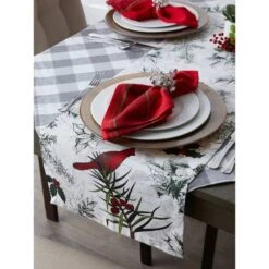 DII® 72'' Holiday Botanical Printed Table Runner -Northlight Sale Store D540129S 8