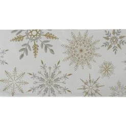 DII® 72'' Snowflake Sparkle Printed Table Runner 11 DII® 72'' Snowflake Sparkle Printed Table Runner -Northlight Sale Store D540130S 5