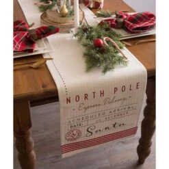 DII® 108'' Santa's Workshop Table Runner -Northlight Sale Store D540132S 7