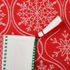 DII® 72'' Joyful Snowflakes Jacquard Reversible Table Runner -Northlight Sale Store D540135S 8