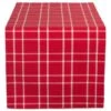 DII® 72" Holly Berry Plaid Table Runner