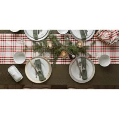 DII® 72" Jolly Tree Collection Nutcracker Plaid Table Runner -Northlight Sale Store D540144S 10