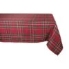 DII® 120" Holiday Metallic Plaid Tablecloth