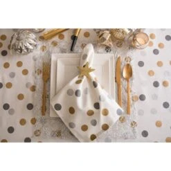 DII® 84" Metallic Confetti Tablecloth -Northlight Sale Store D540164S 3