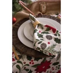 DII® 52" Woodland Christmas Tablecloth 8 DII® 52" Woodland Christmas Tablecloth -Northlight Sale Store D540170S 4