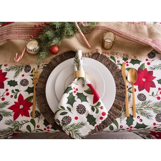 DII® 52" Woodland Christmas Tablecloth 6 DII® 52" Woodland Christmas Tablecloth - Image 6