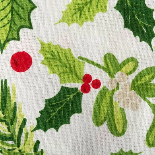 DII® 52" Boughs Of Holly Print Tablecloth 3 DII® 52" Boughs Of Holly Print Tablecloth - Image 3