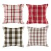 DII® Farmhouse Christmas Plaid Pillow Cover Set