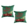 DII® Merry Christmas Truck Embroidered Pillow Cover Set