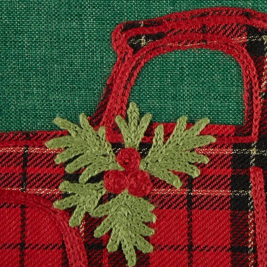 DII® Merry Christmas Truck Embroidered Pillow Cover Set 6 DII® Merry Christmas Truck Embroidered Pillow Cover Set - Image 6