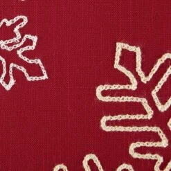 DII® Shimmering Snowflakes Leaves Embroidered Pillow Cover Set 14 DII® Shimmering Snowflakes Leaves Embroidered Pillow Cover Set -Northlight Sale Store D540195S 6