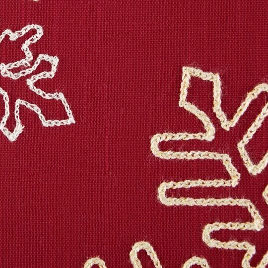 DII® Shimmering Snowflakes Leaves Embroidered Pillow Cover Set 7 DII® Shimmering Snowflakes Leaves Embroidered Pillow Cover Set - Image 7