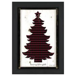 Timeless Frames® Merry & Bright Plaid Christmas Tree Framed Wall Décor