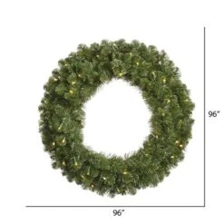 96" Warm White LED Grand Teton Wreath -Northlight Sale Store D575183S 3