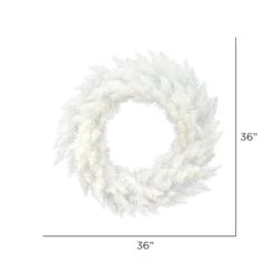 36" Sparkle White Spruce Wreath -Northlight Sale Store D575224S 4